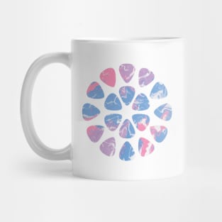 Guitar Picks Circle Pattern Abstract Mug